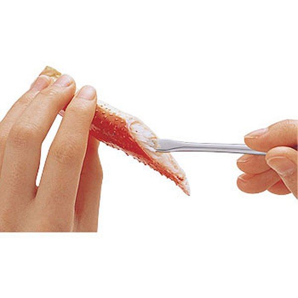 【預購】日本製 Yoshikawa不銹鋼大閘蟹螃蟹料理蟹勺叉 (1入)