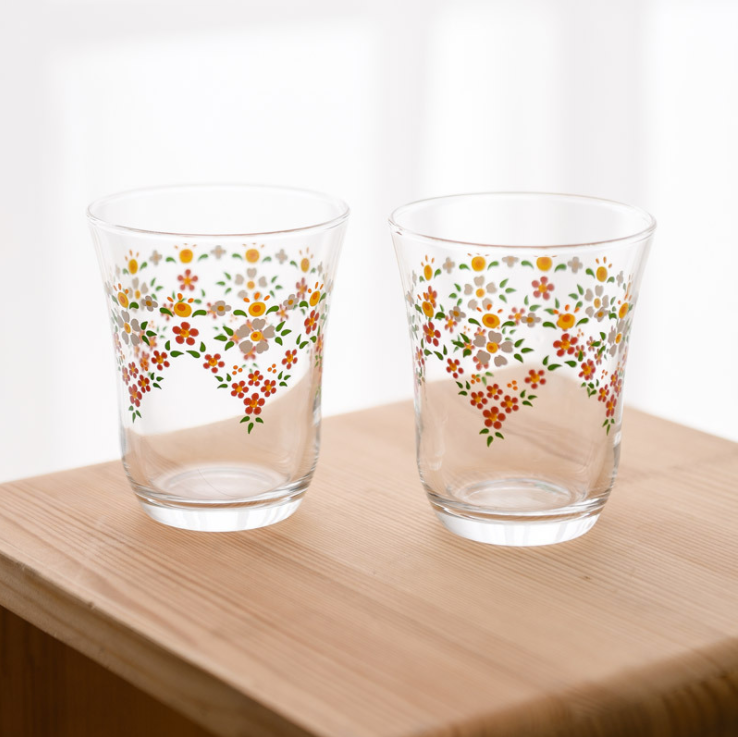 【預購】日本製 煙花透明玻璃水杯 (2入) - Cnjpkitchen ❤️ 🇯🇵日本廚具 家居生活雜貨店