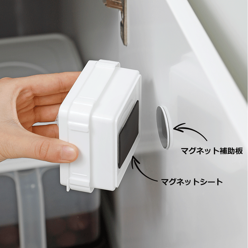 【現貨】霜山Shimoyama  多用途家具收納 磁性貼 + 引磁片套裝 (2入 + 4枚)