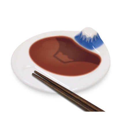 【預購】日本進口 立體富士山醬油碟及筷子架