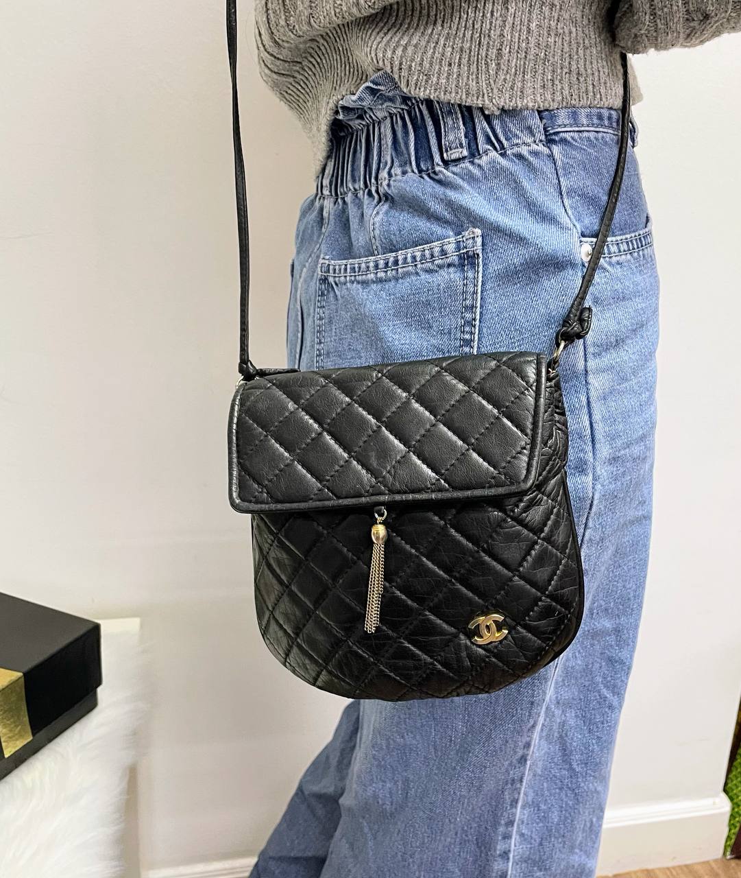 【 In-Stock 】Chanel 香奈兒 小流鬚 Crossbody Vintage Bag