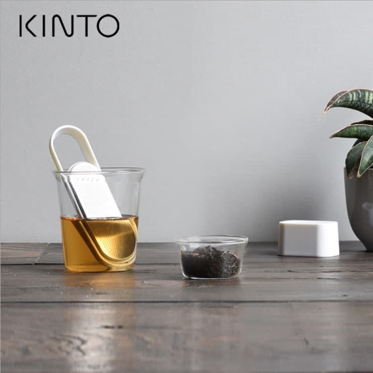 【預購】KINTO Loop 便攜滑蓋式  不銹鋼茶葉濾網沖茶器