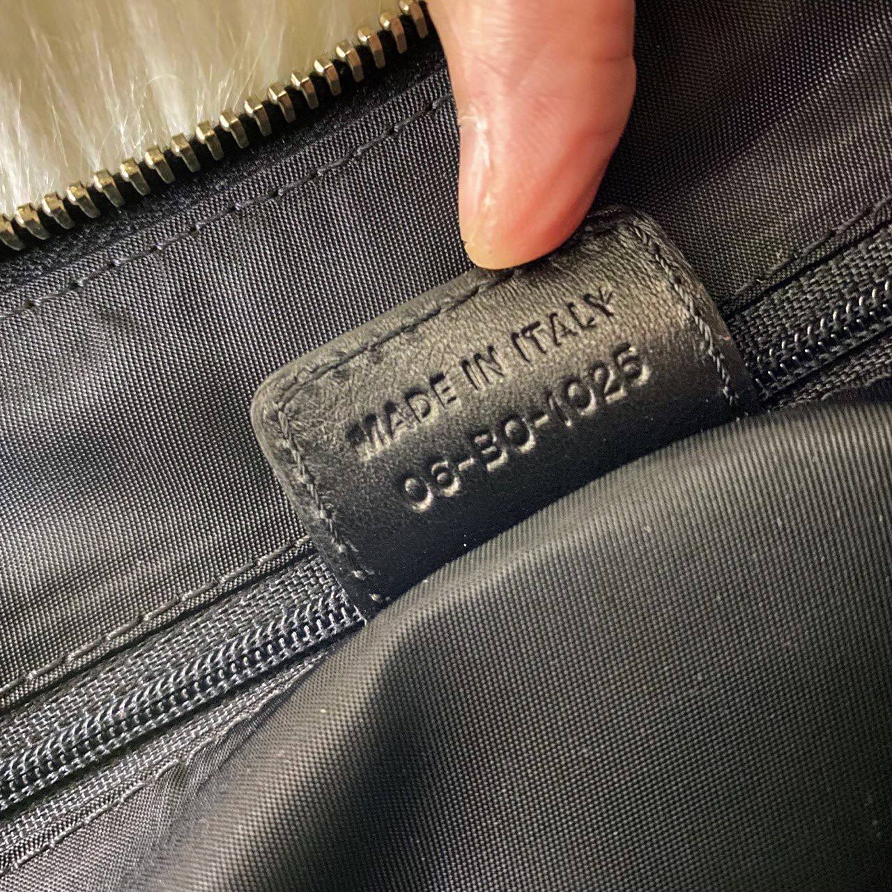 【 In-Stock 】Dior Trotter 花紋銀色Logo皮革波士頓手拿包
